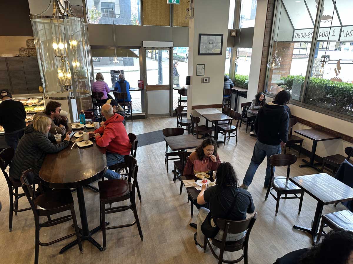 Cozy Interior Seating with Natural Light at Breka Cafe.