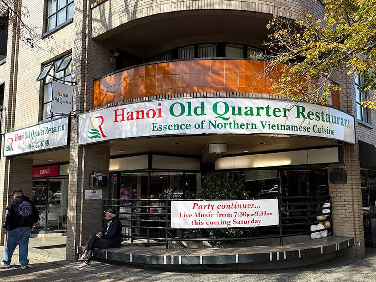 Hanoi Old Quarter Restaurant exterior in Vancouver.