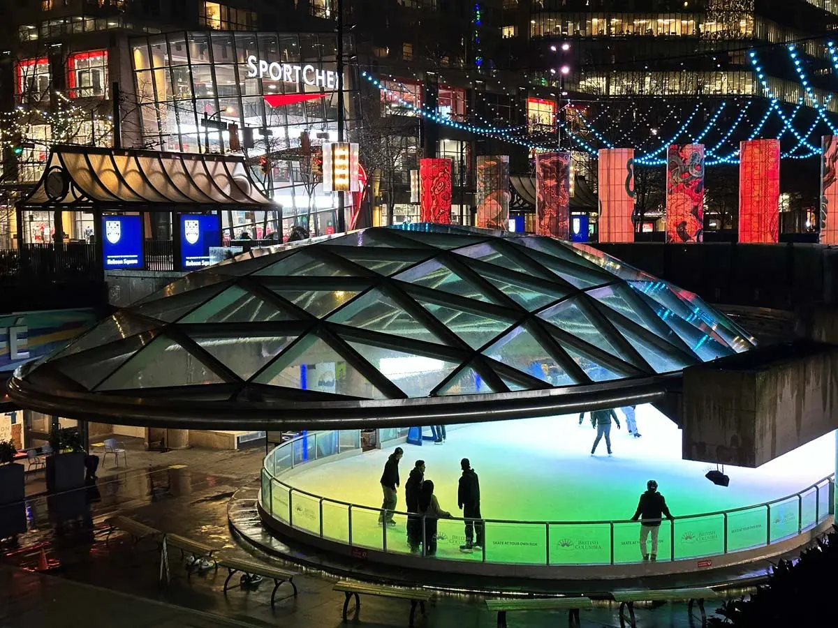Robson Square Vancouver (Salsa Dance, Skating, & More)