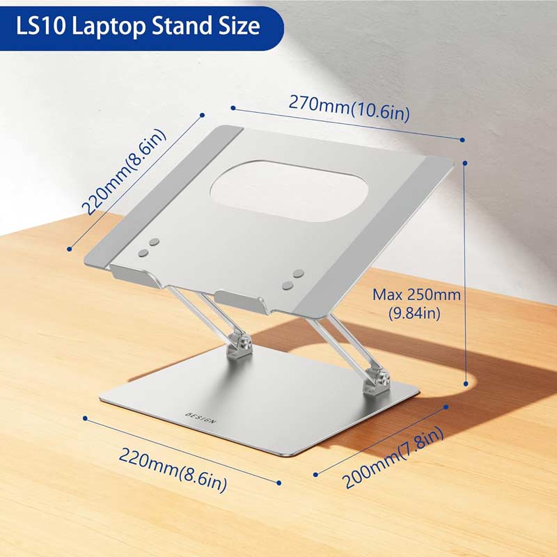 Laptop Stand for 10"–14" Devices, Supports 8.8 lbs.