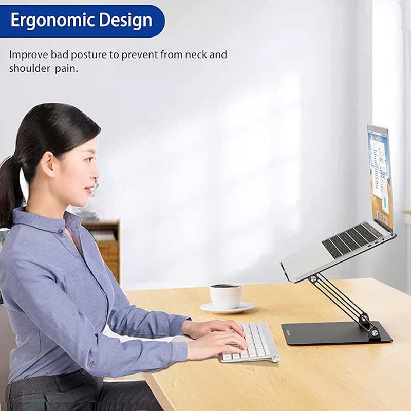 Ergonomic Laptop Stand for Better Posture & Comfort.