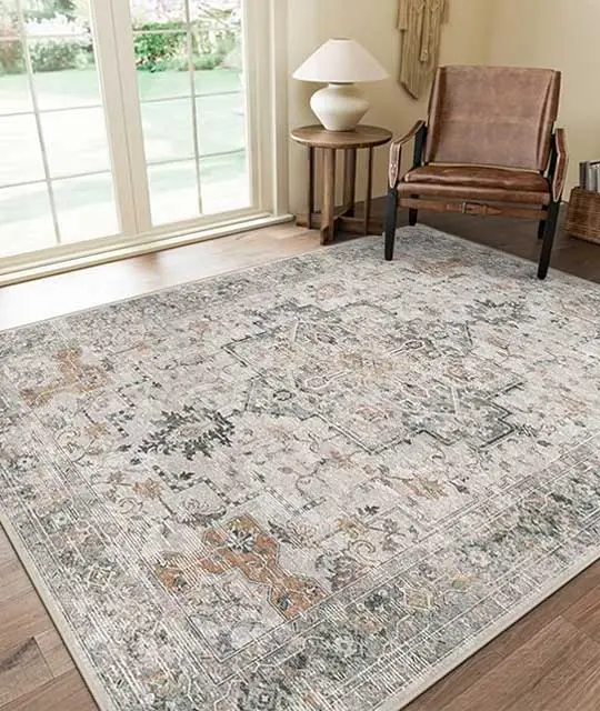 Soft and Stylish: GENIMO 8'x10' Washable Area Rug