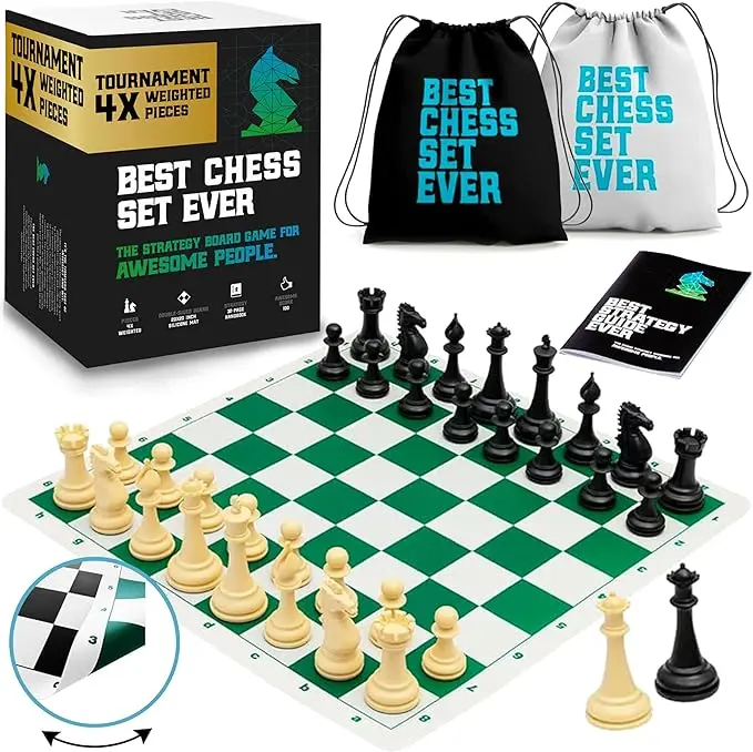 The Best Classic Chess Set Ever - (4X Weighted)